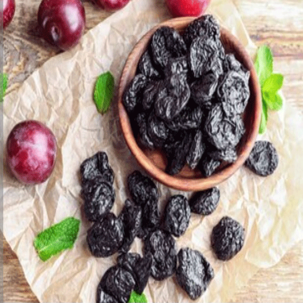 Dried black plums